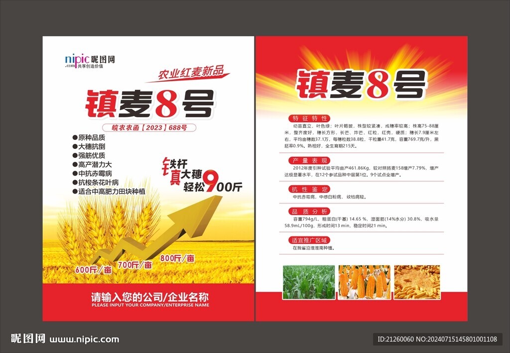 小麦单页