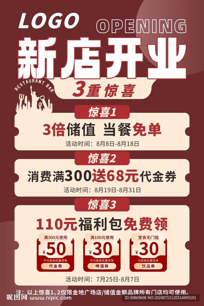 新店开业海报
