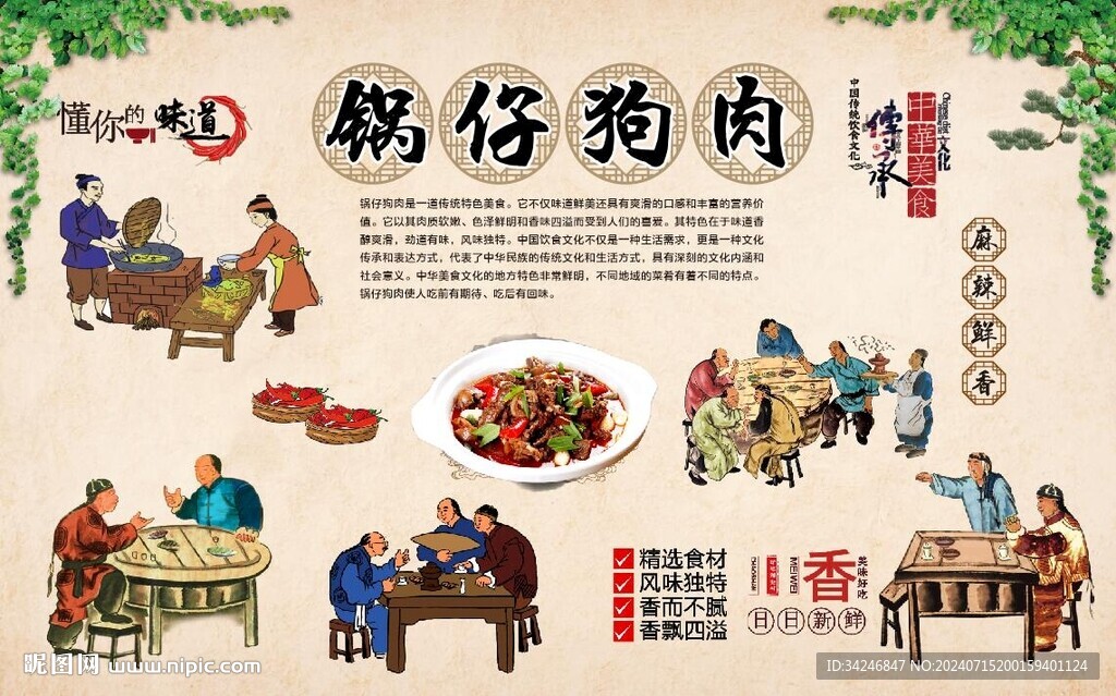 狗肉背景墙 