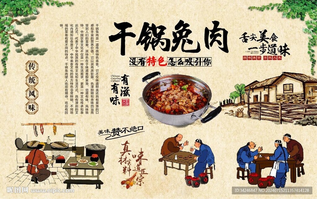 干锅兔肉 
