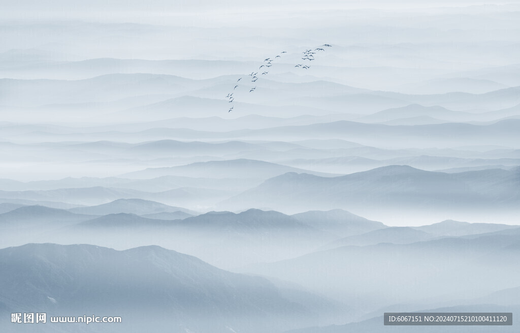 山水水墨画