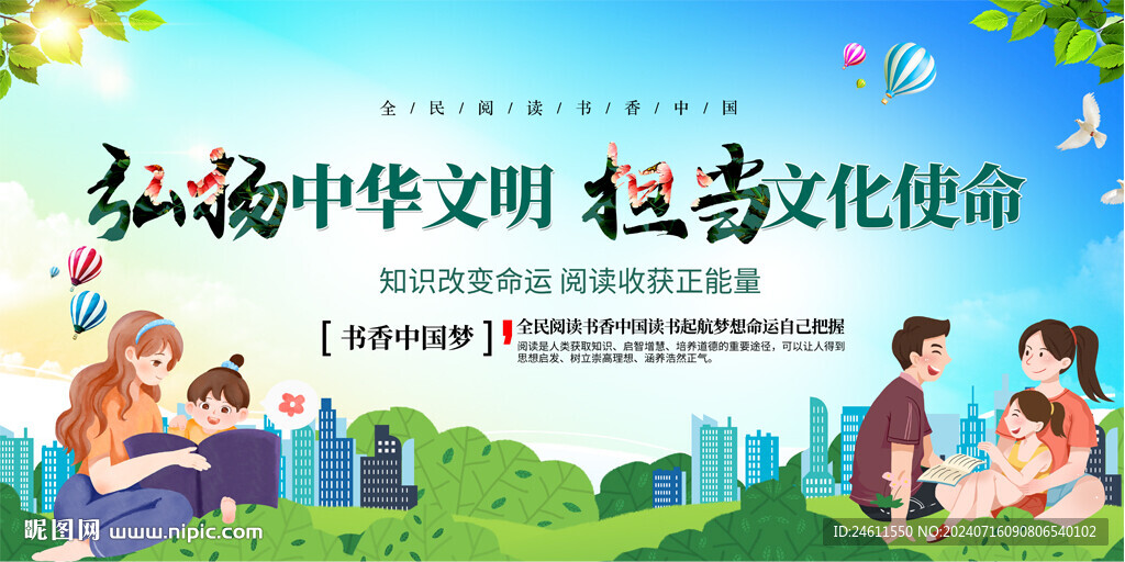 读书活动背景