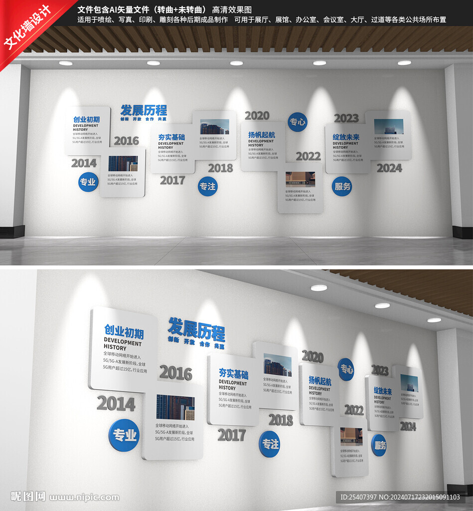 企业发展历程文化墙