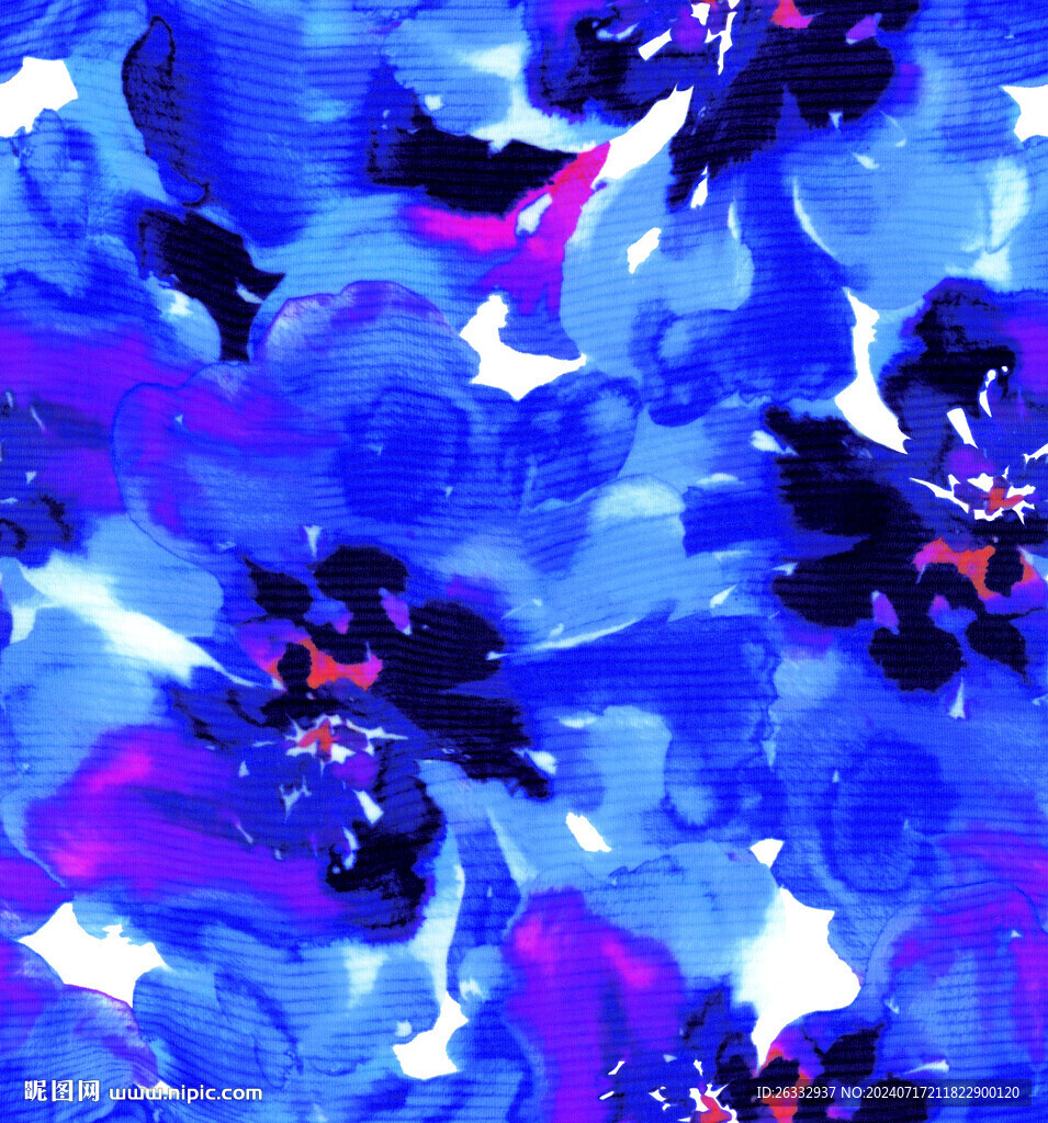 水彩花