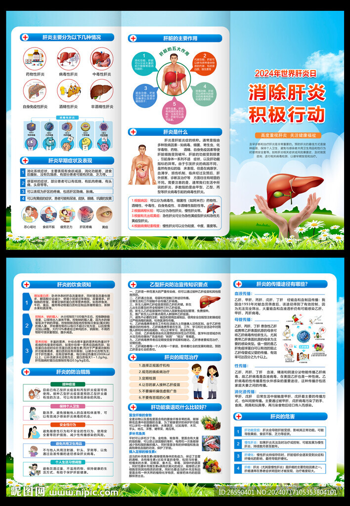 2024世界肝炎日三折页