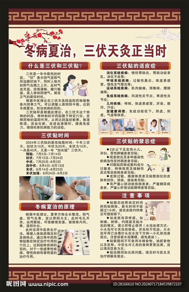 三伏天养生知识海报