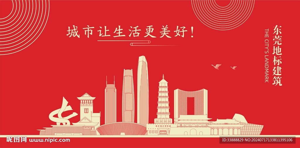 东莞地标建筑剪影