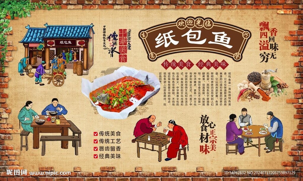 纸包鱼