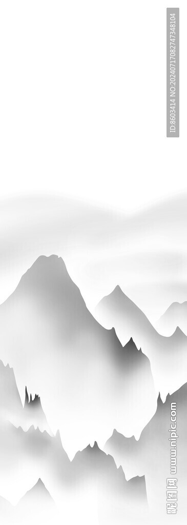 高清分层水墨山水平开门