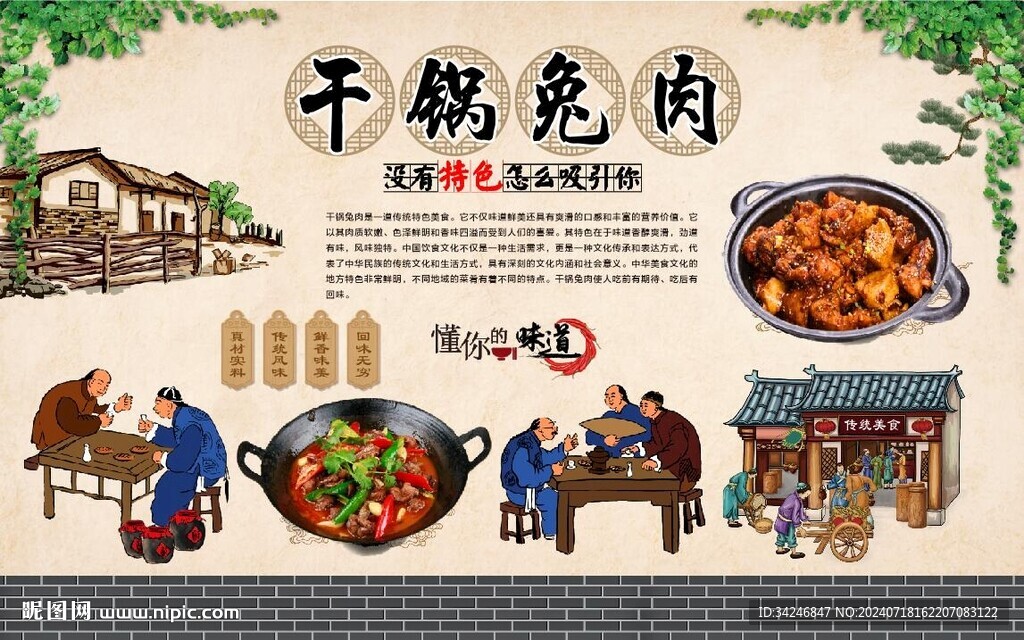 干锅兔肉 