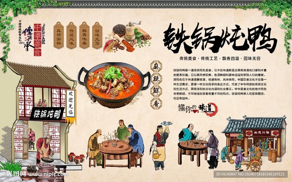 铁锅炖鸭