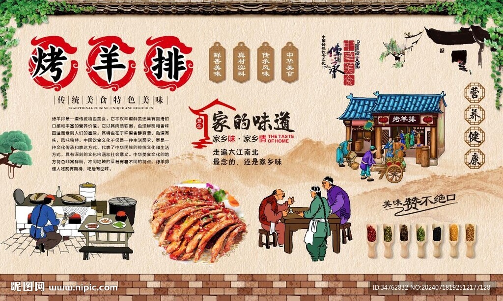 烤羊排 