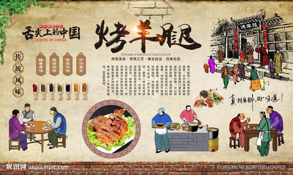 烤羊腿