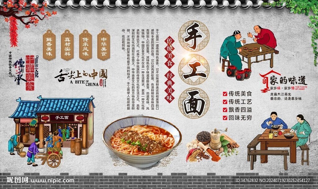 手工面
