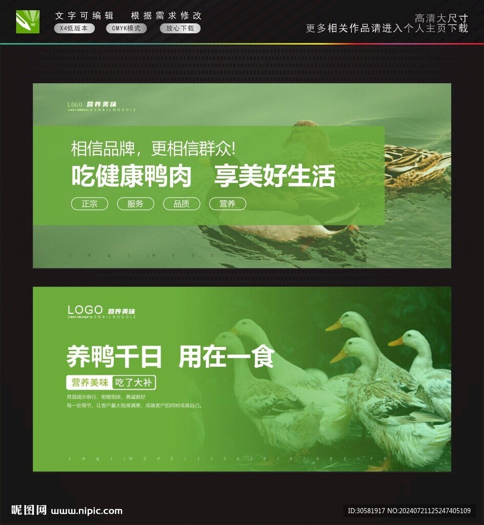 农家土鸭海报