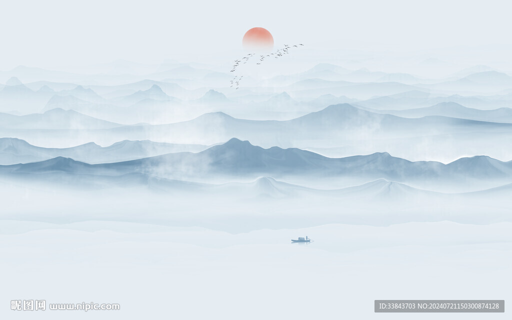 抽象山水画