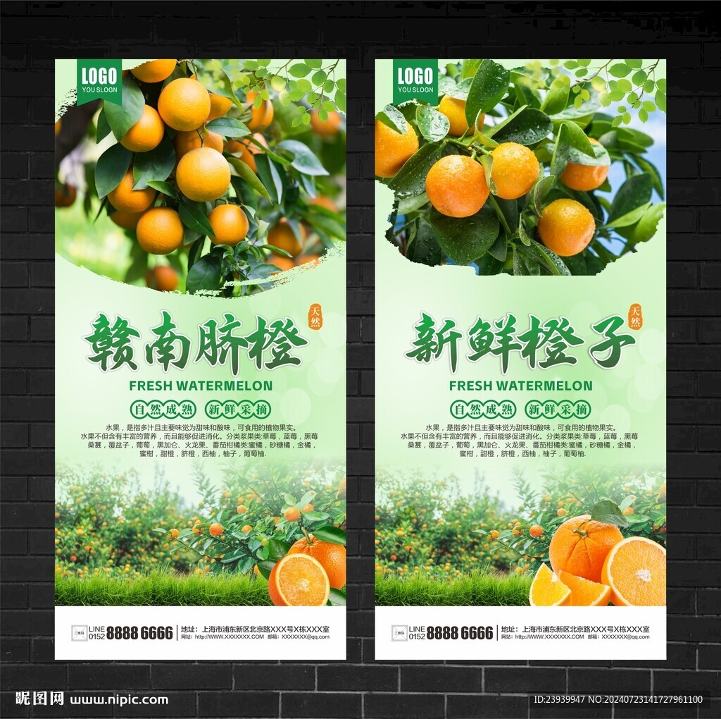 橙子海报