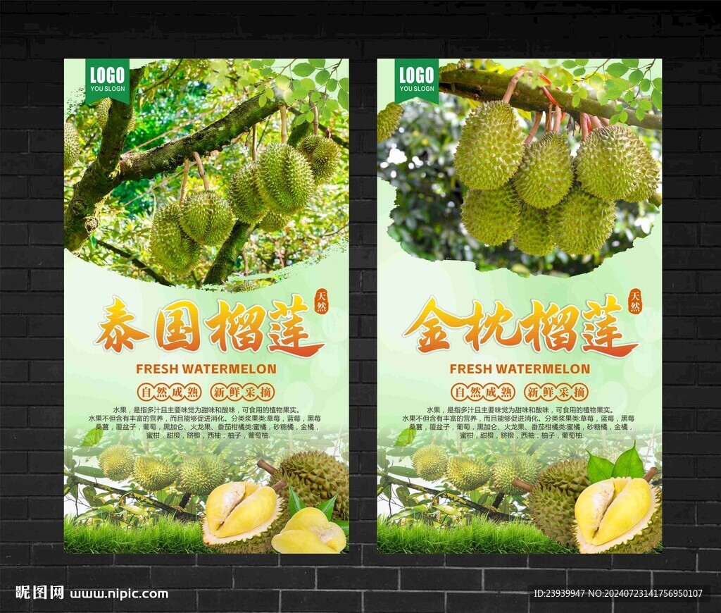 榴莲海报