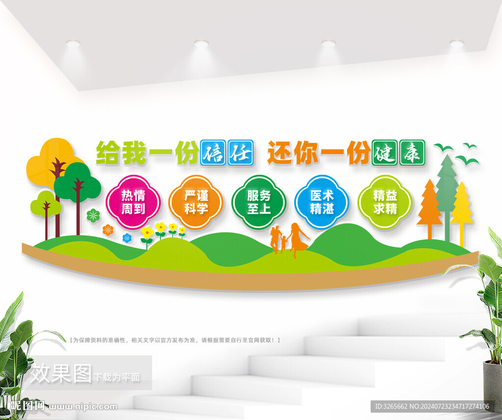 医疗健康宣传标语背景墙图片