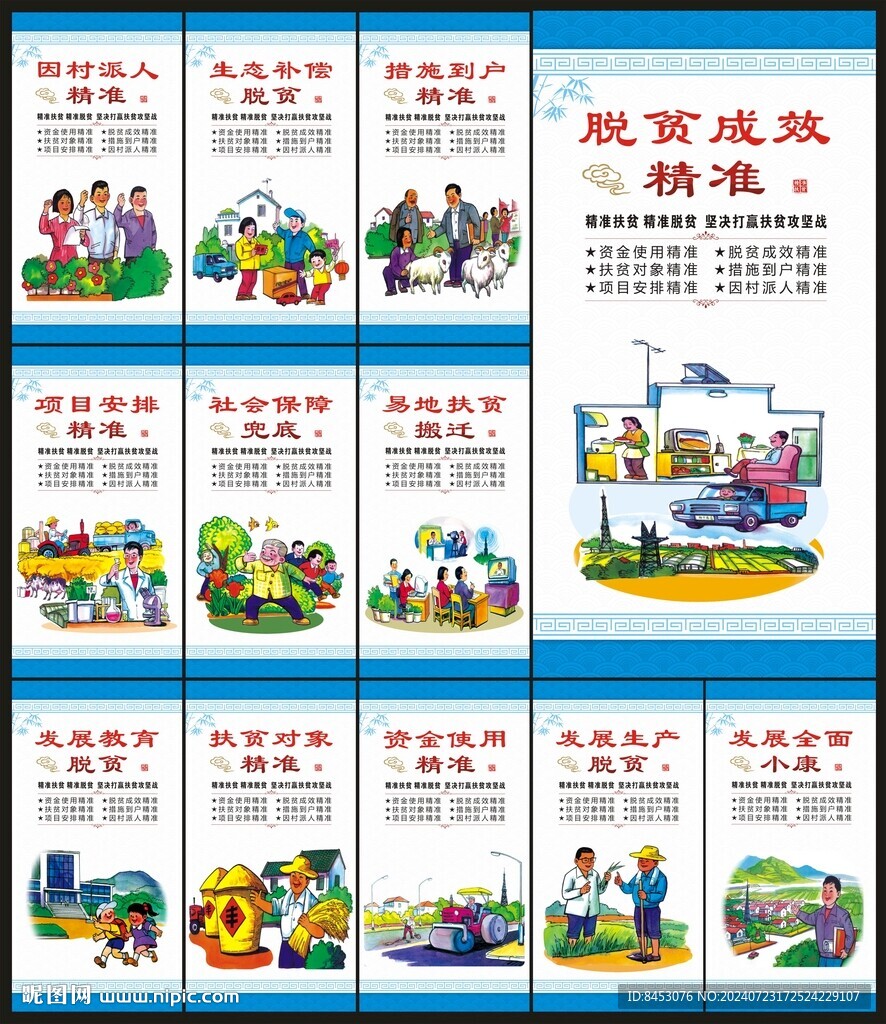 精准扶贫标语