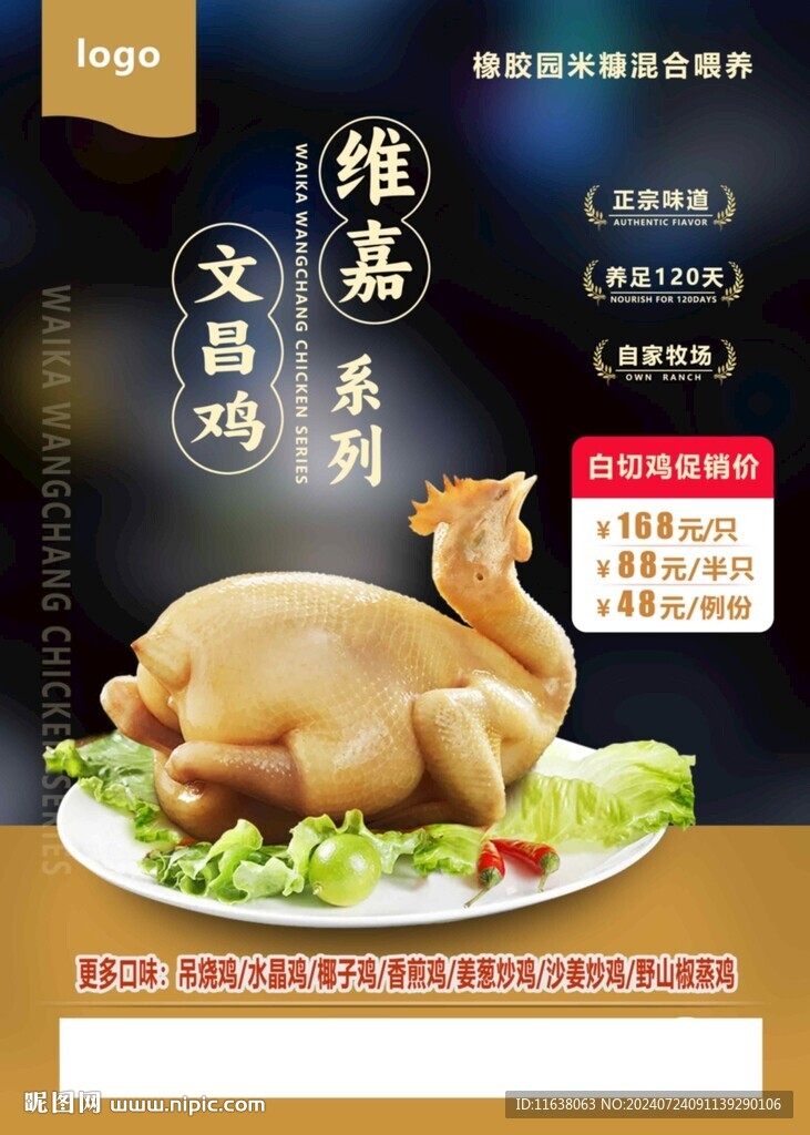 文昌鸡海报