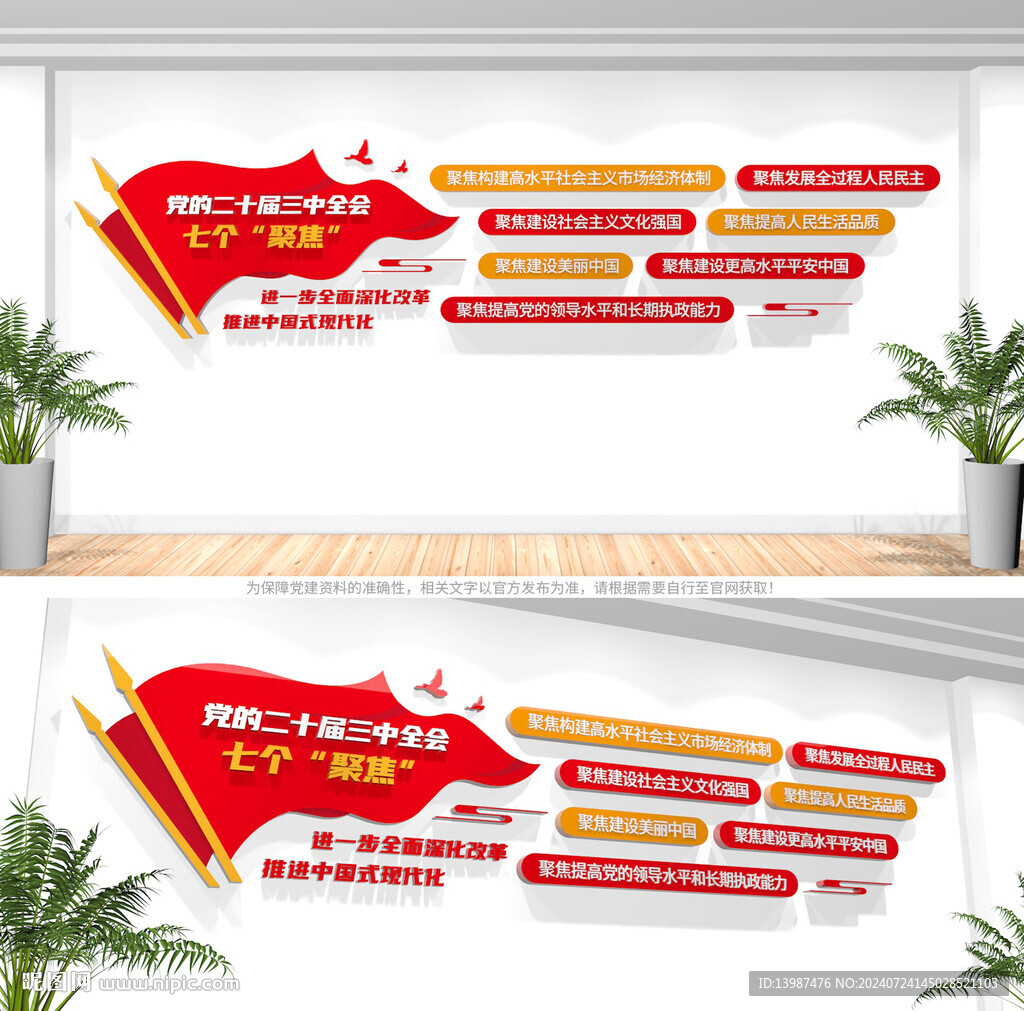 二十届三中全会七个聚焦文化墙