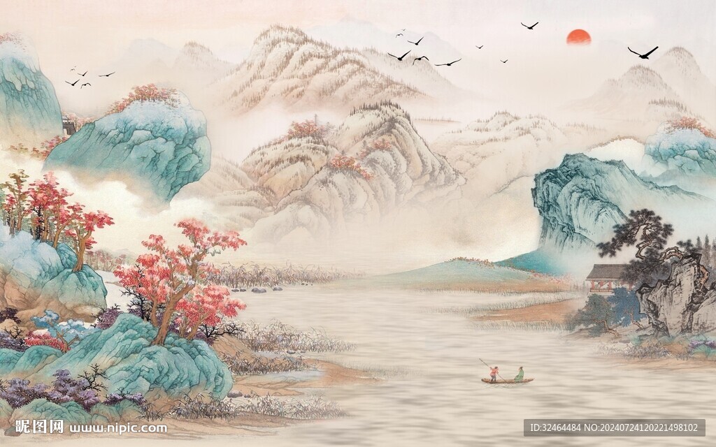 中式山水画