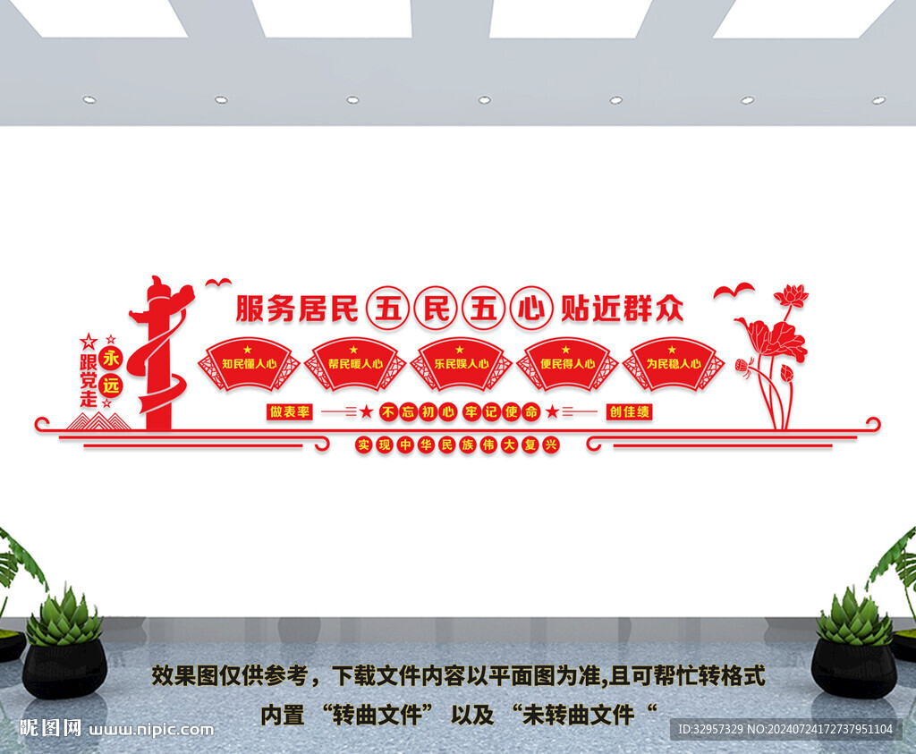 五民五心文化墙