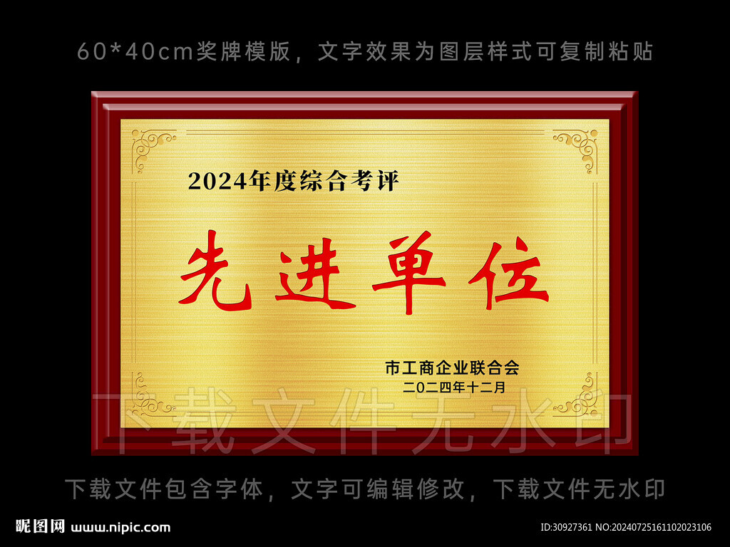 奖牌 先进单位