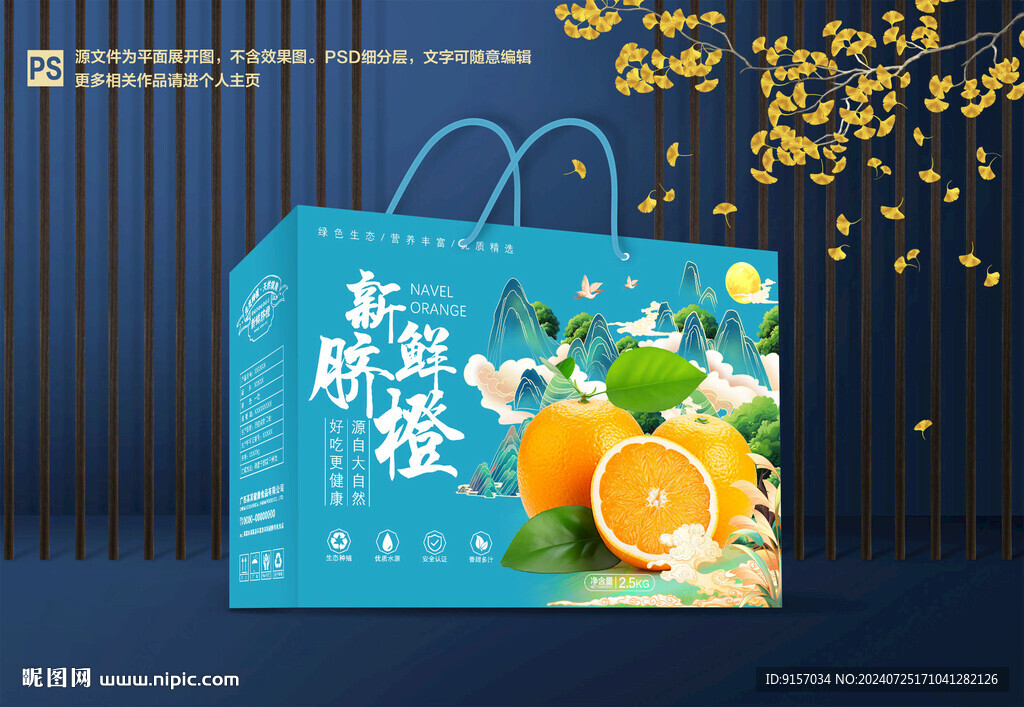橙子包装 水果礼盒