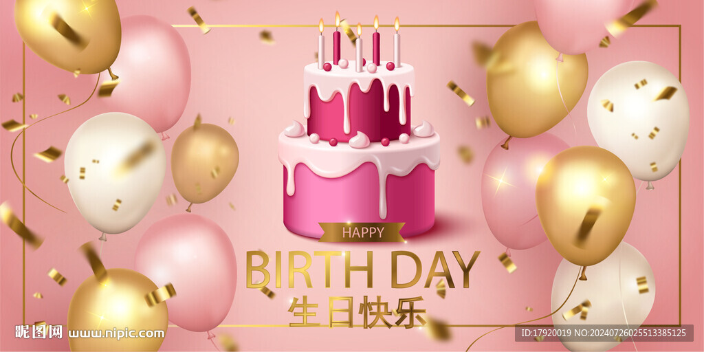 生日快乐海报