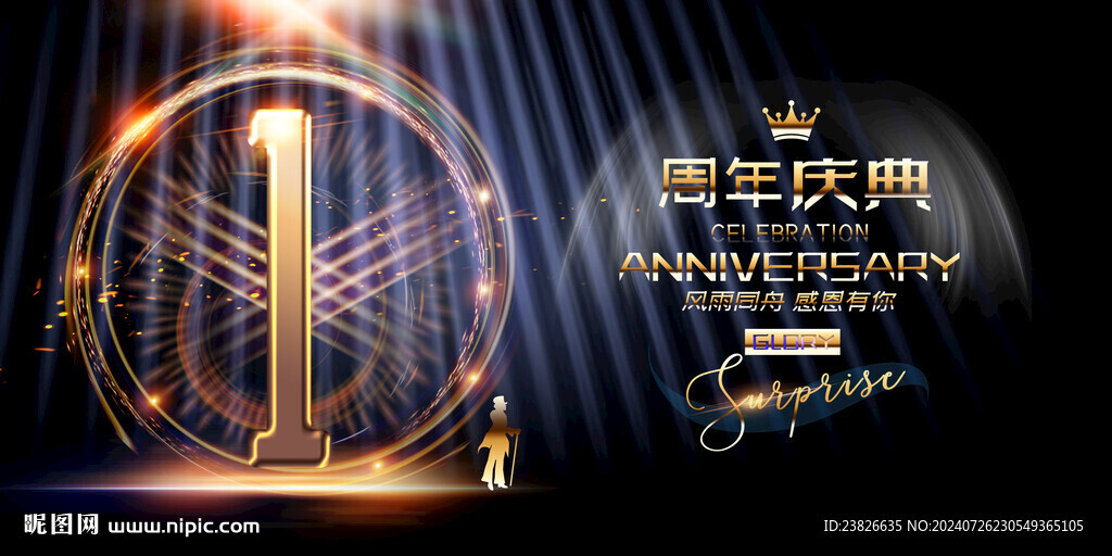 1周年