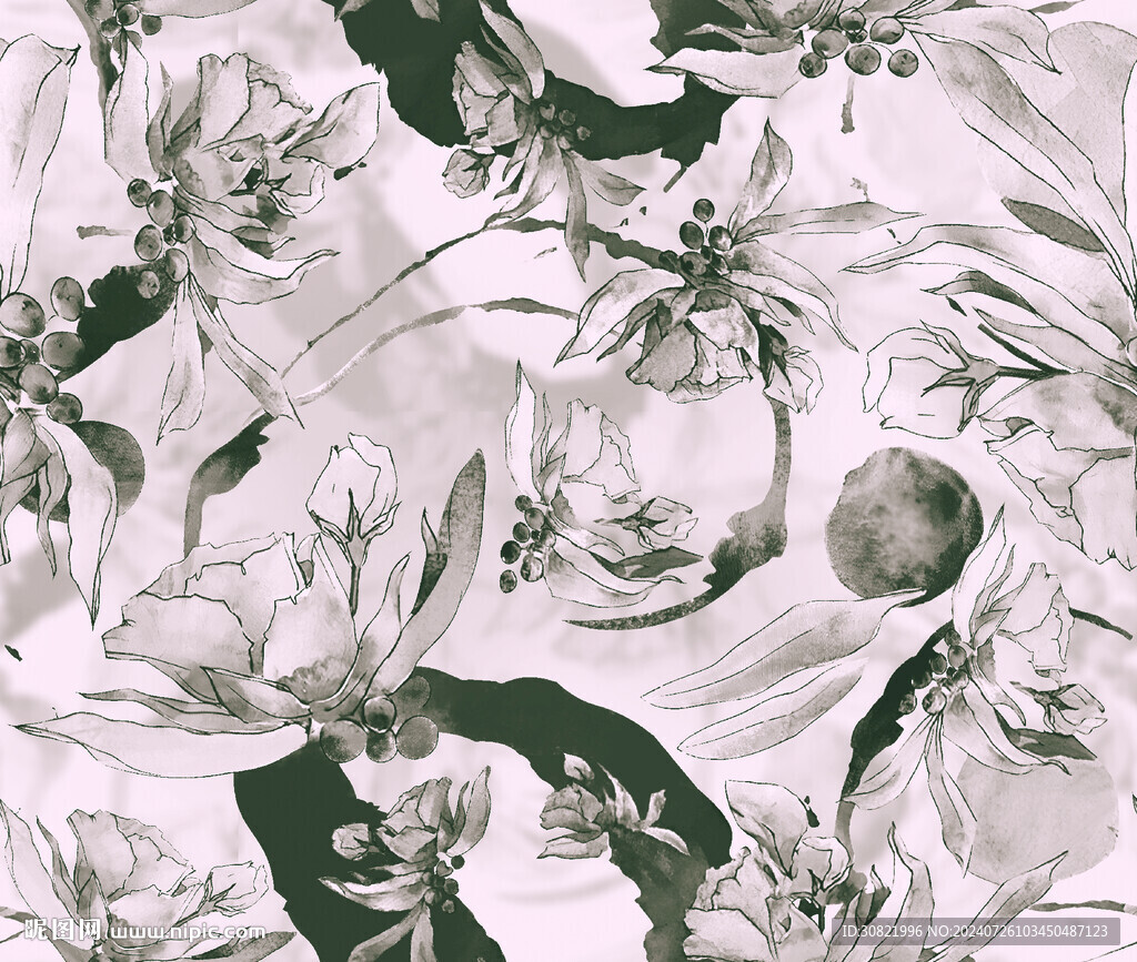 扎染花朵