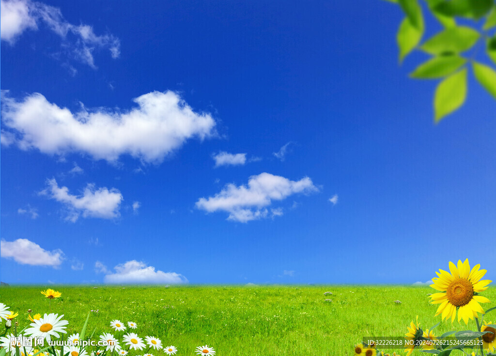 蓝天白云背景