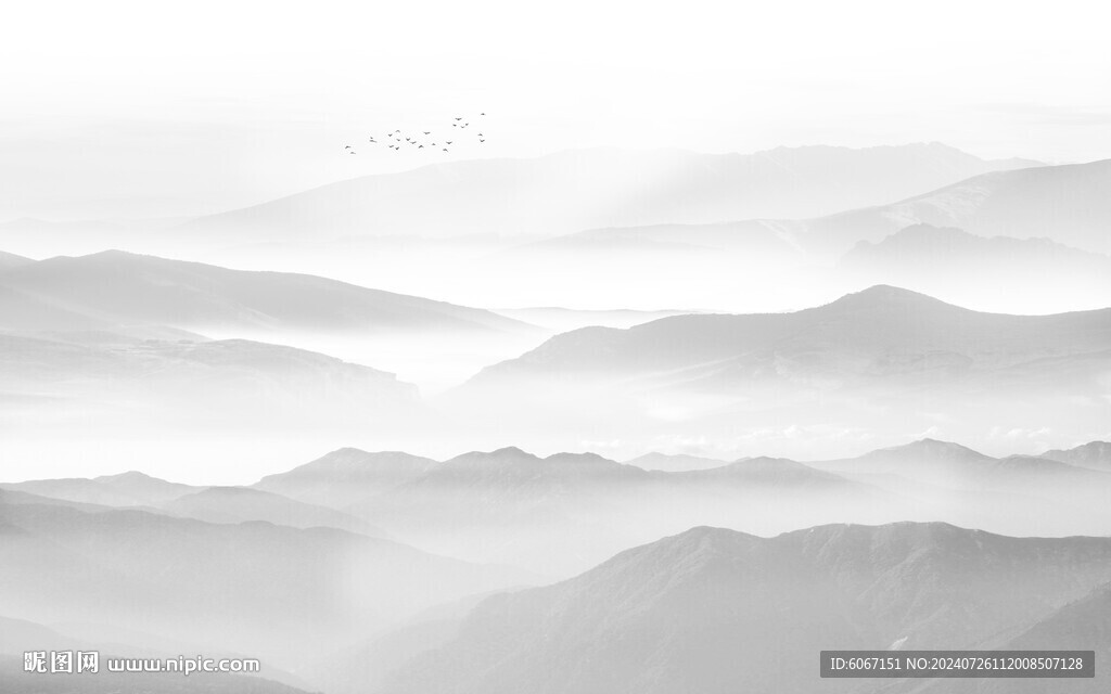 新中式山水装饰画