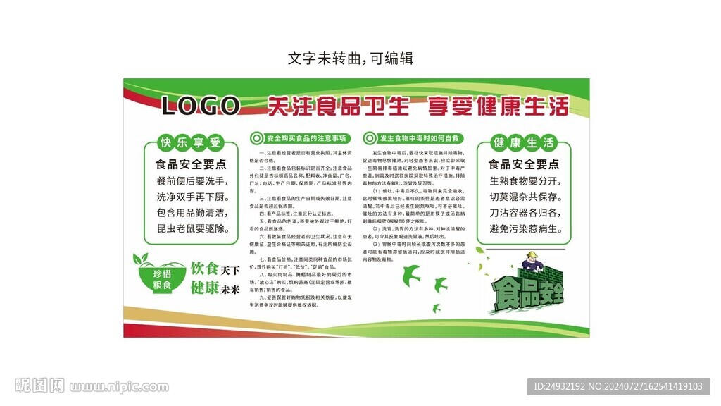 关注食品卫生 享受健康生活