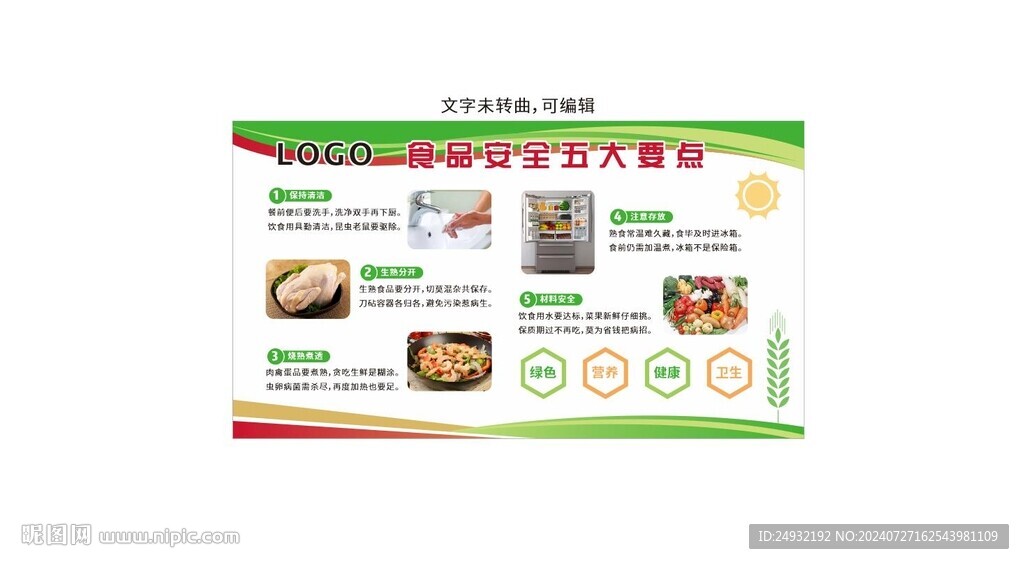 食品安全五大要点