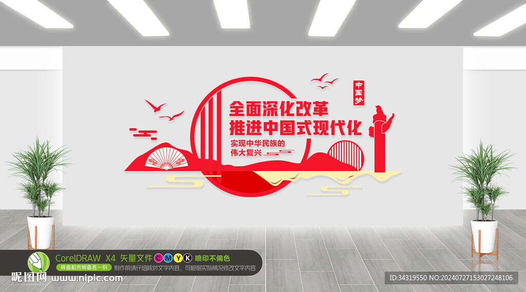 二十届三中全会七个聚焦文化墙