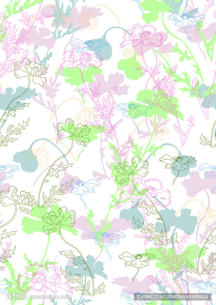 手绘花