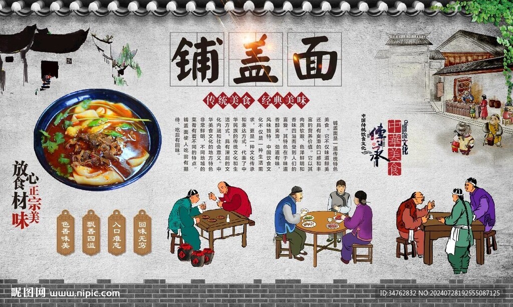铺盖面