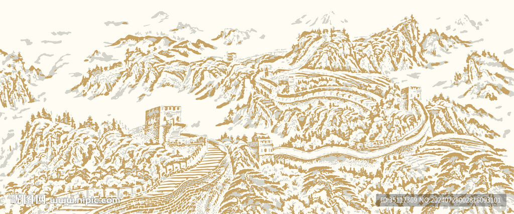 长城壁纸壁画装饰画