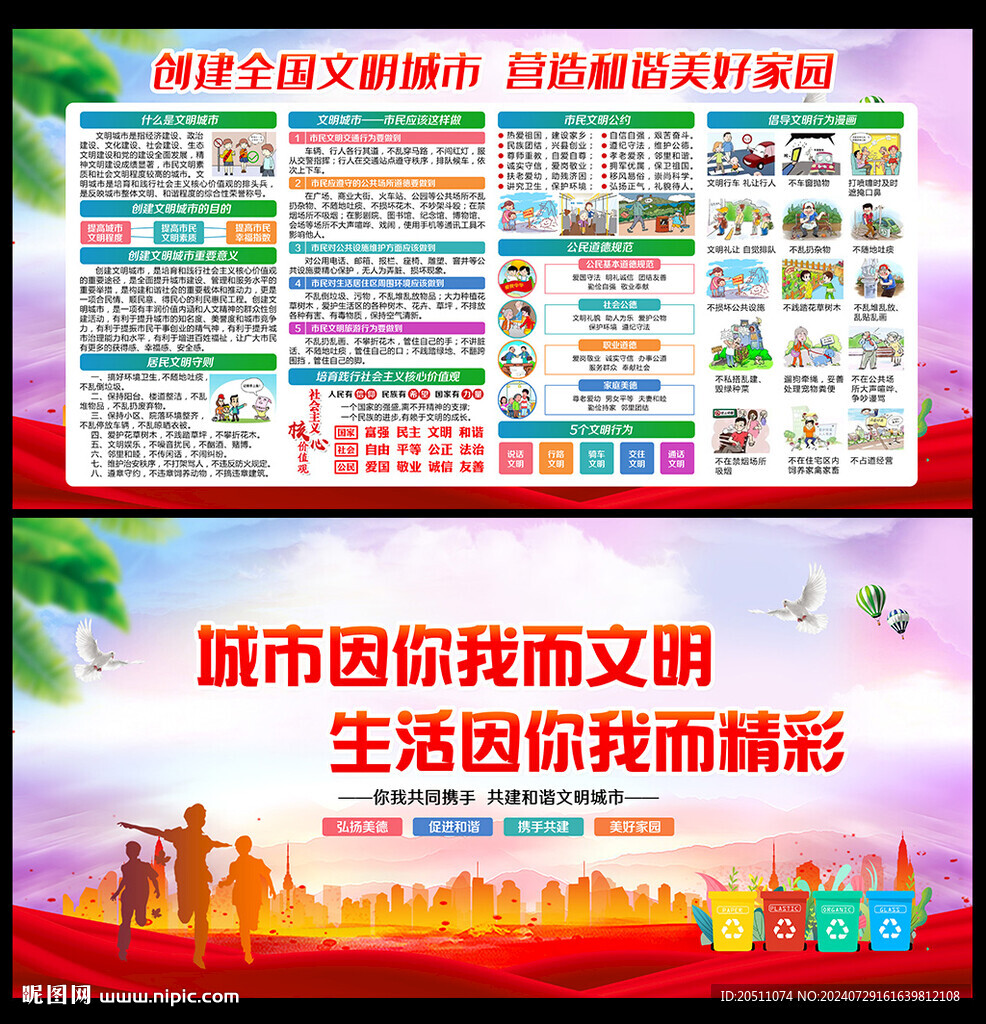 文明城市宣传栏