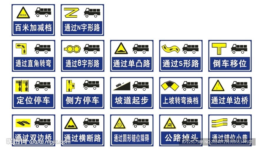驾校标志牌