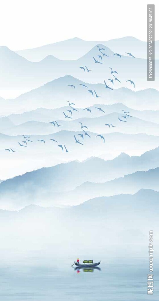山水玄关画