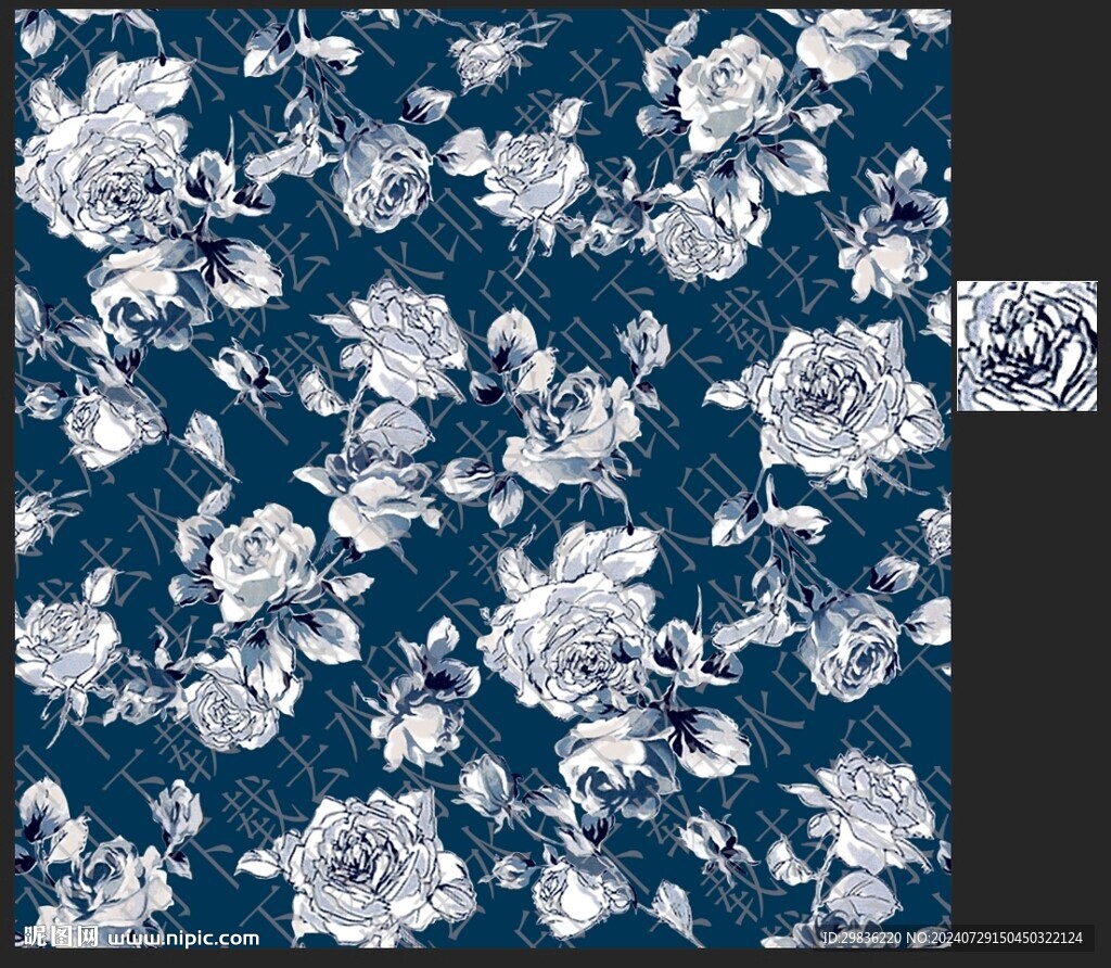 手绘花
