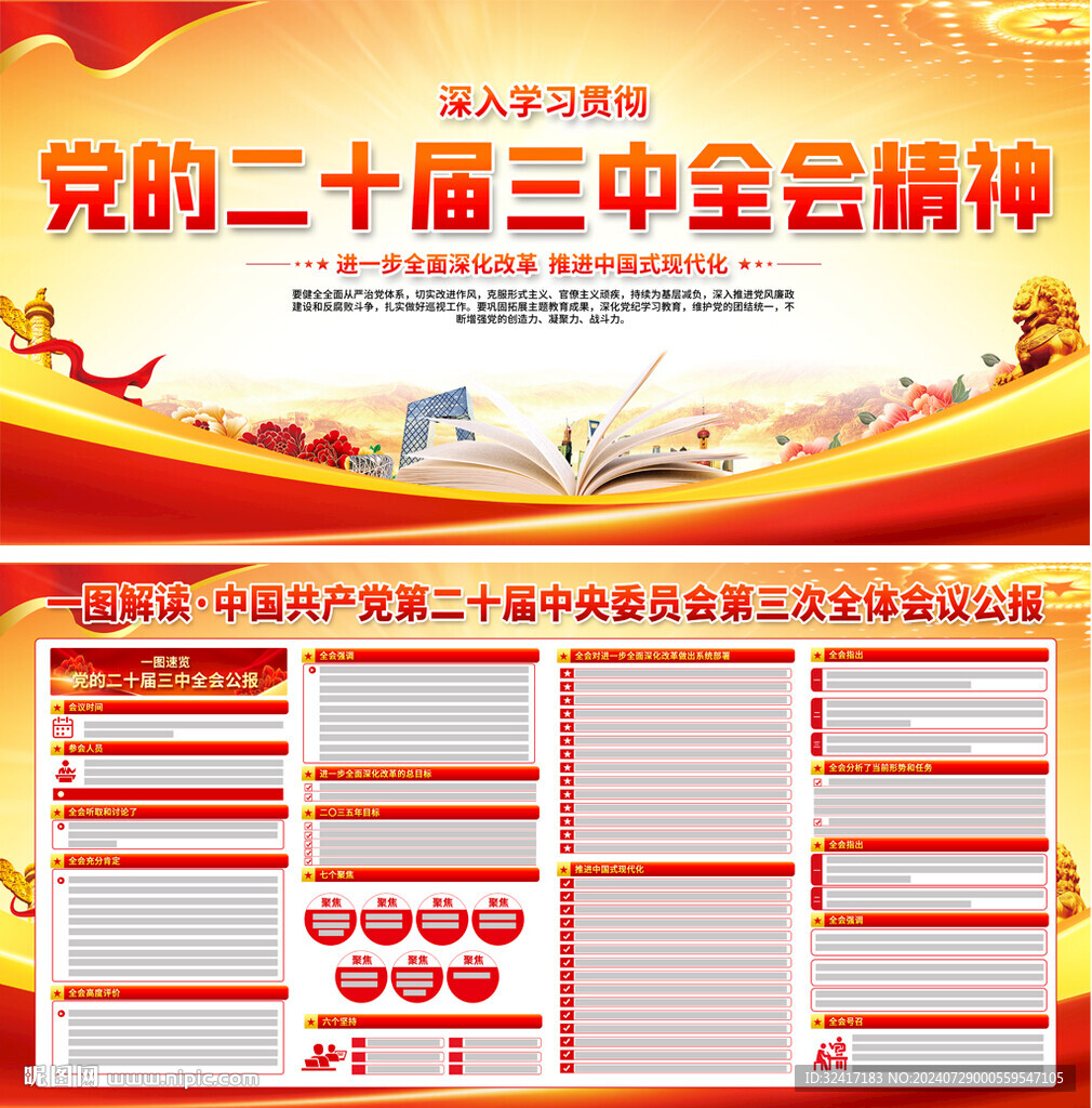 二十届三中全会展板