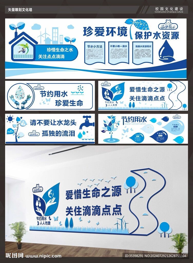 节约用水文化墙