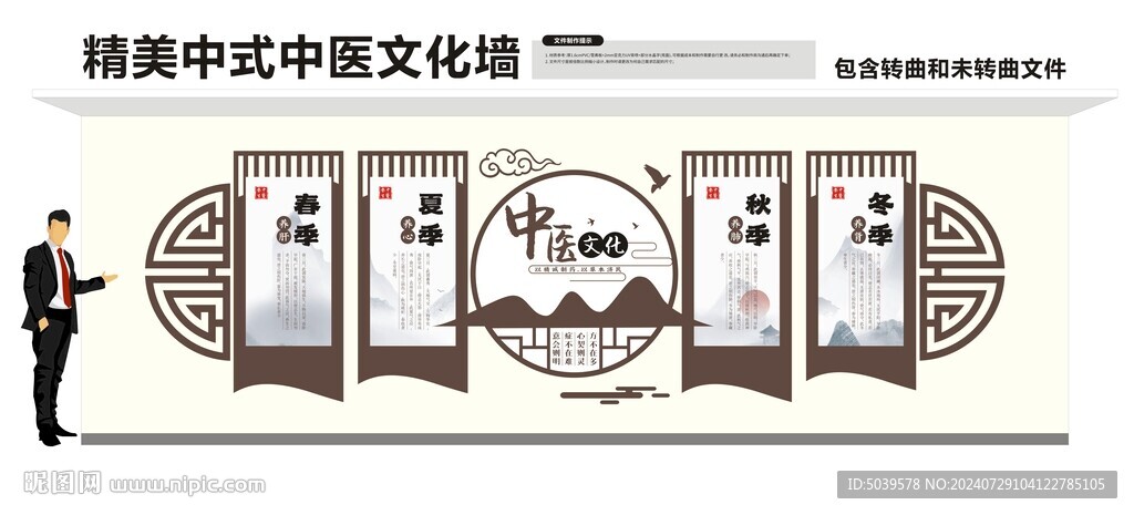 中医四季养生文化墙