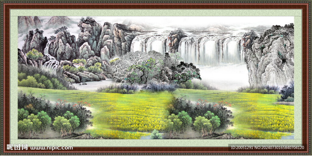 风景国画 