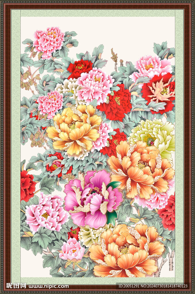 国画牡丹
